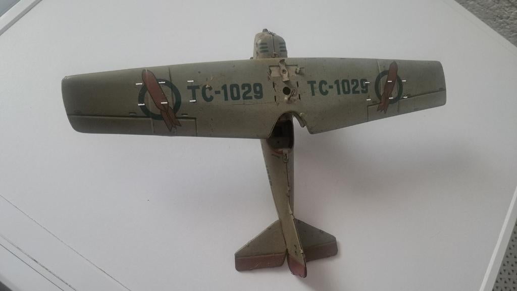 Zeldzaam Tippco TC-1029 "Bomber" – Antiek Blik (Jaren '30), Antiek en Kunst, Antiek | Speelgoed, Ophalen