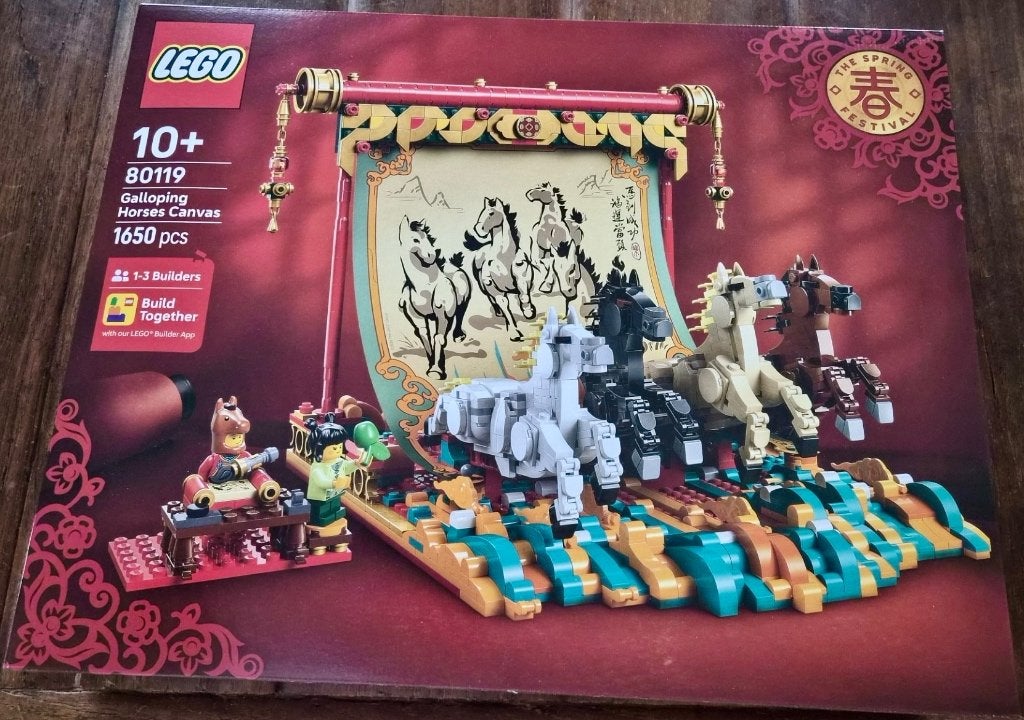 Lego 80119 Galopping Horses Canvas uit 2025 - Nieuw!, Lego, Nieuw, Ophalen of Verzenden, Complete set