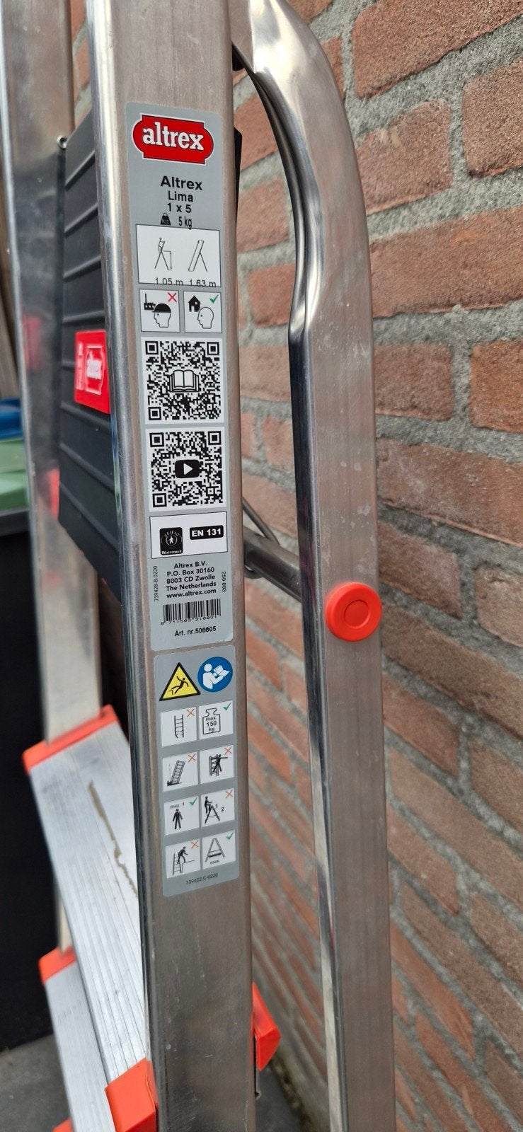 Altrex Double Decker huishoudtrap - 5 treden, Doe-het-zelf en Verbouw, Ophalen, Trap, Nieuw, Opvouwbaar of Inschuifbaar
