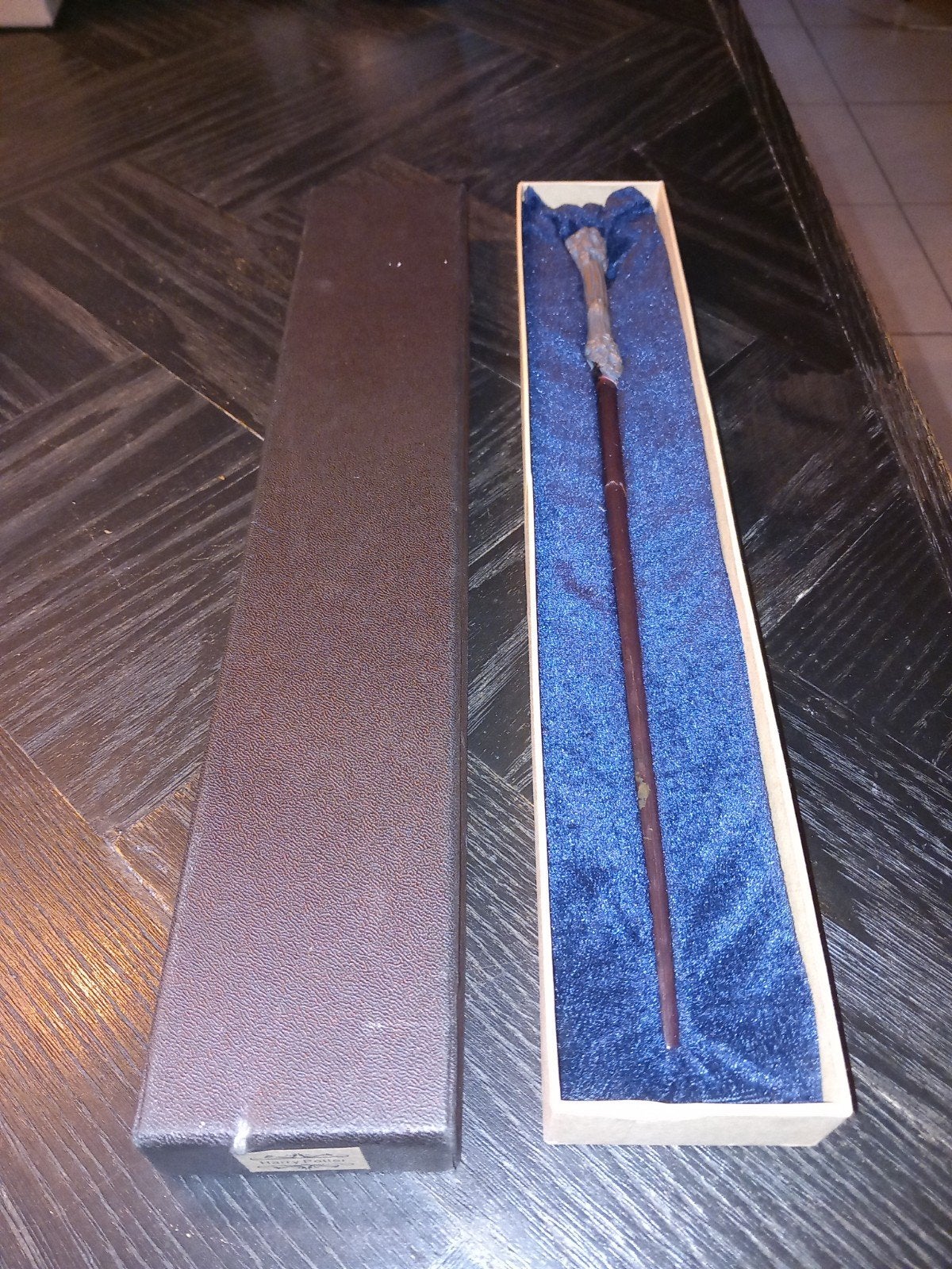 Harry Potter toverstaf in doos, Gebruikt, Privacy@warnerbros.com, Ophalen of Verzenden, Replica