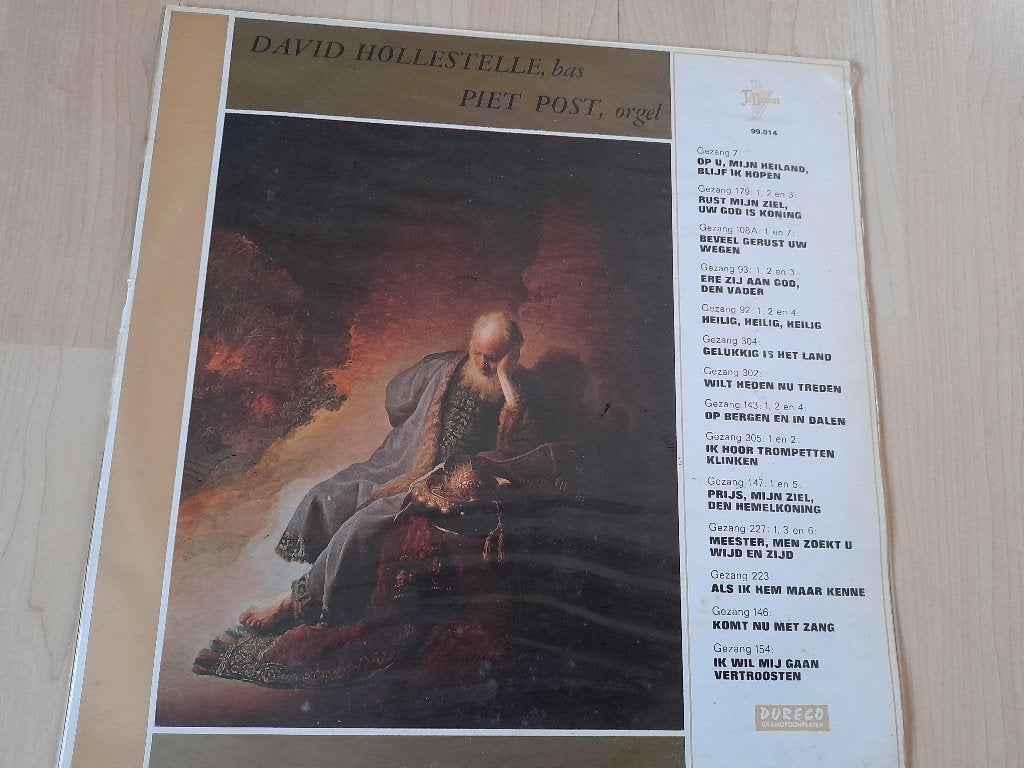 LP DAVID HOLLESTELLE bas en PIET POST orgel, Ophalen of Verzenden, Gebruikt, 12 inch