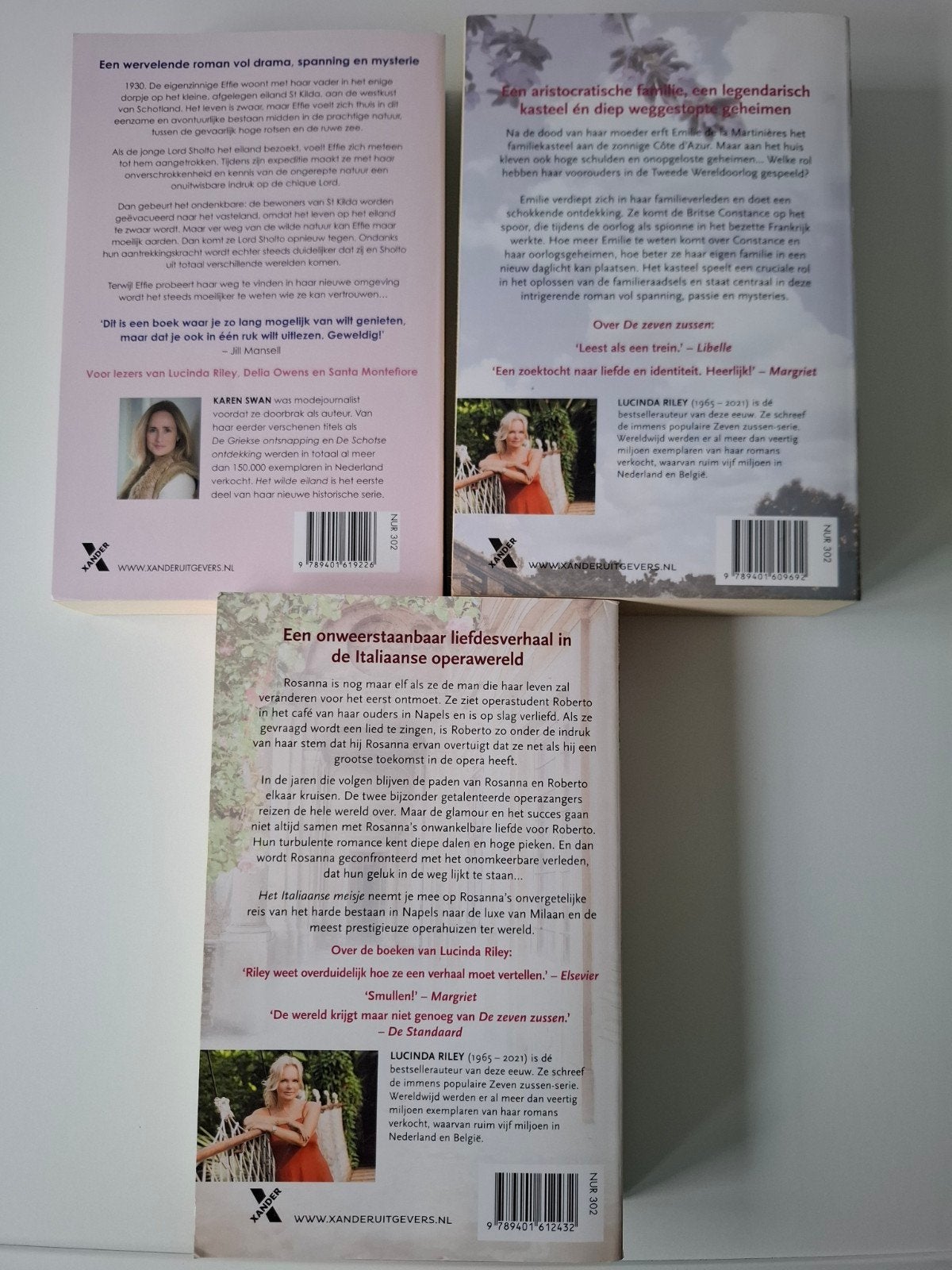 Boekenpakket: 3boeken Lucinda Riley, Ophalen of Verzenden, Zo goed als nieuw, Karen Swan, Lucinda Riley, Nederland