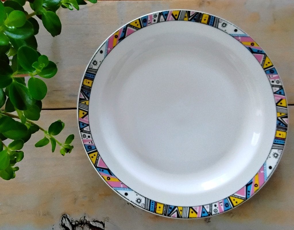 1x vintage bord - Wawel porcelain Poland - porselein Polen, Gebruikt, Overige merken, Vintage, Ophalen of Verzenden