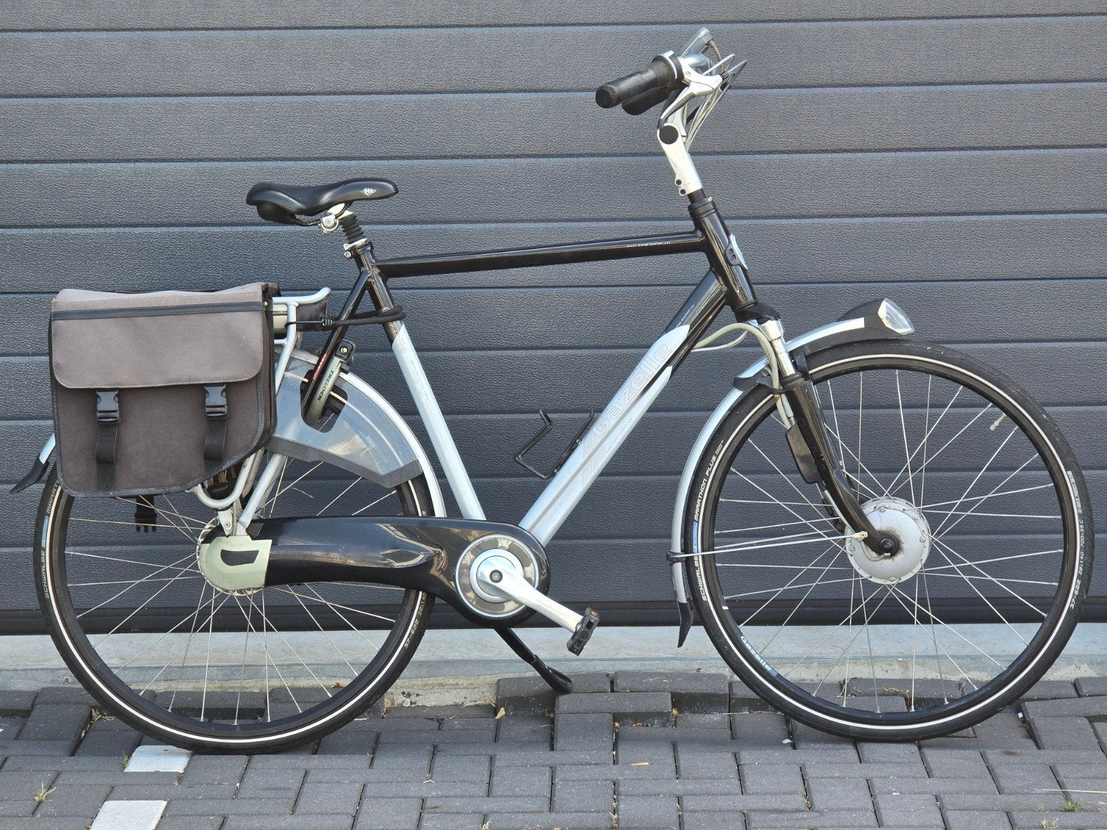 Gazelle Orange elektrische herenfiets - Goede staat, Fietsen en Brommers, Fietsen | Heren | Herenfietsen, Ophalen, Gebruikt, Gazelle