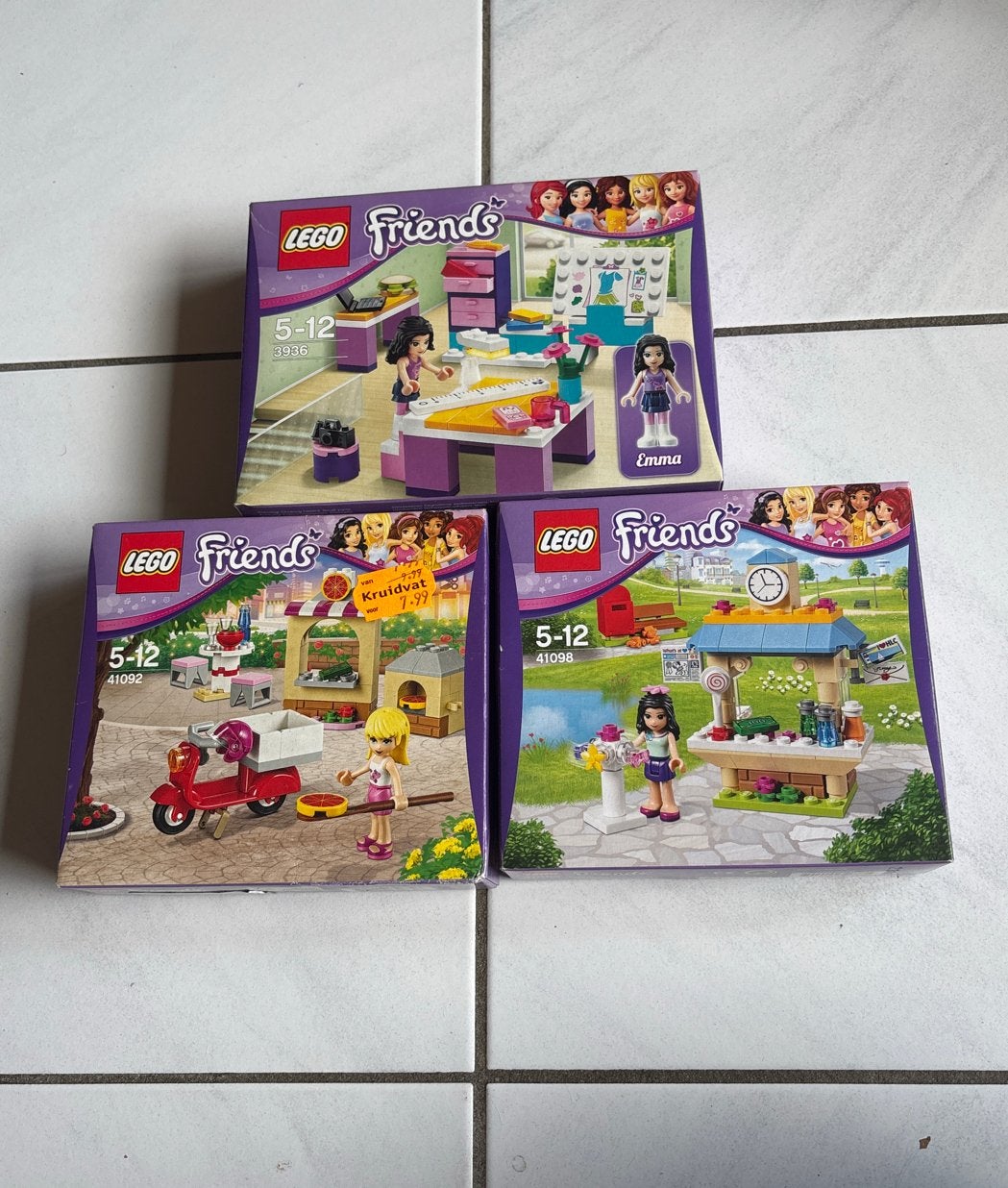 Lego Friends sets 3936, 41092, 41098 - Zo goed als nieuw, Lego, Friends, Ophalen of Verzenden, Zo goed als nieuw