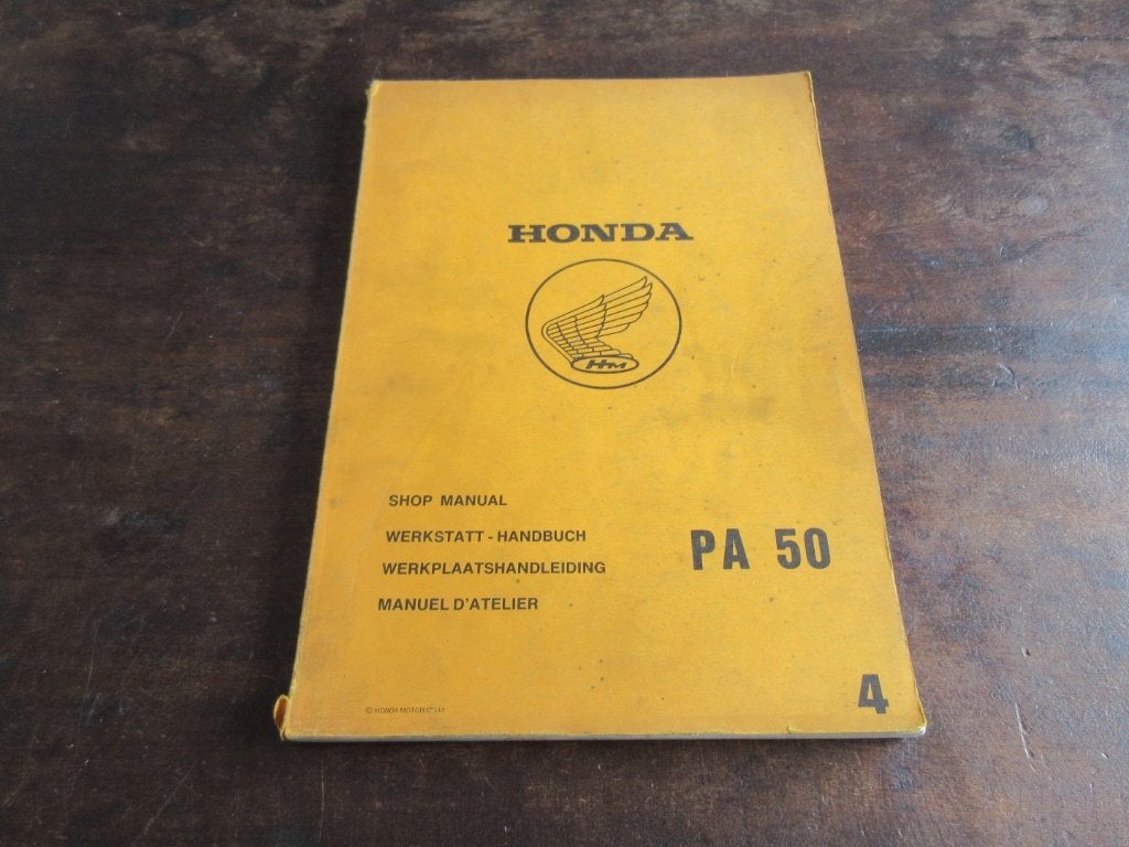 Honda PA50 werkplaatshandboek manual, Ophalen of Verzenden, Honda