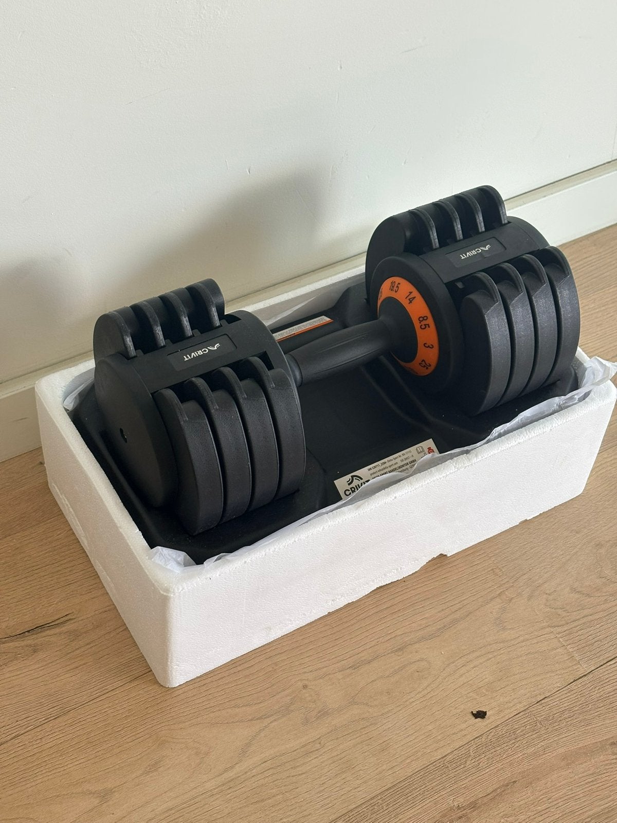 NIEUWE VERSTELBARE DUMBELL NOG IN ORGINELE VERPAKKING, Ophalen, Nieuw, Dumbbell