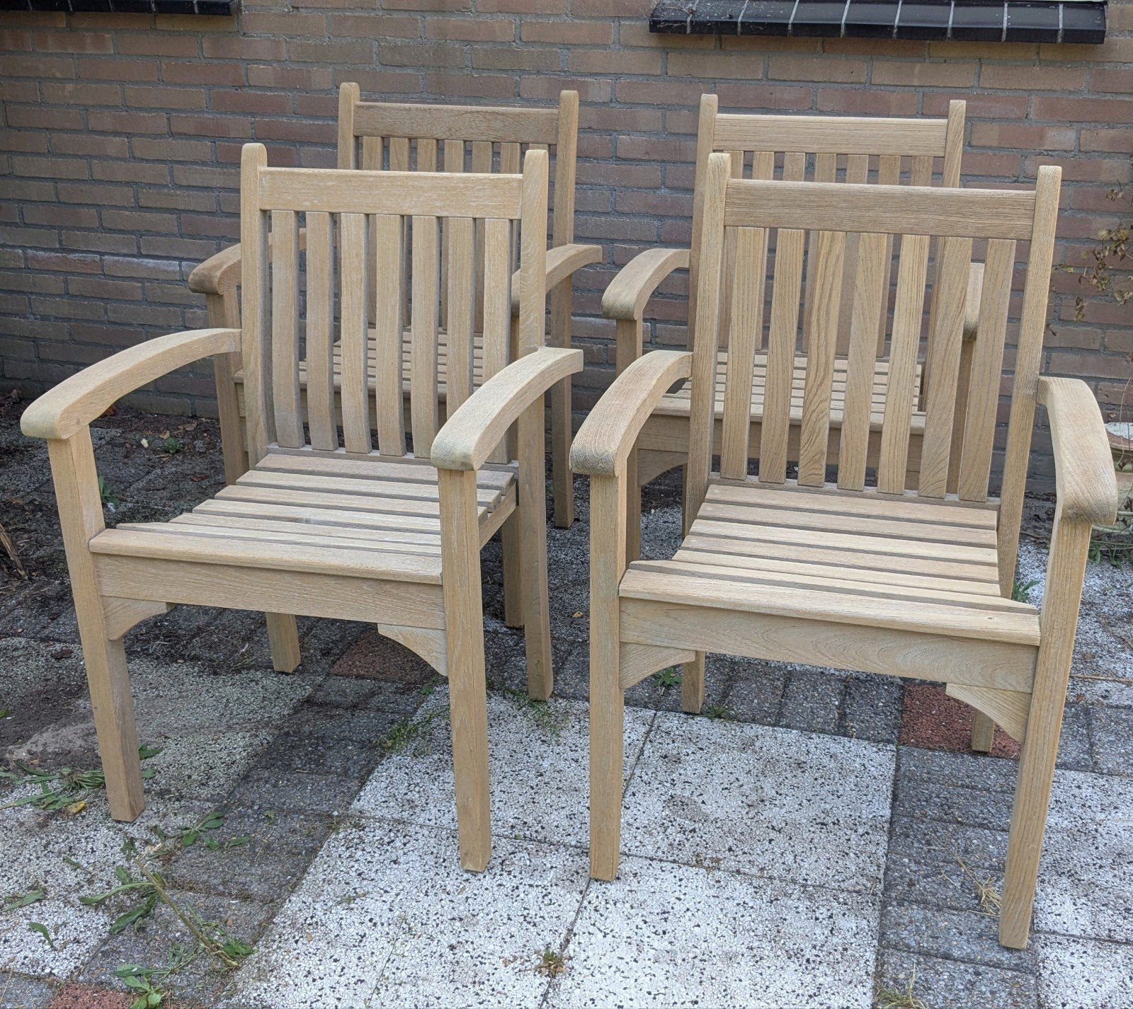 Teak & Garden Victoria stapelstoelen, Tuin en Terras, Teakhout, Zo goed als nieuw, Info@teakandgarden.nl, Teak & Garden