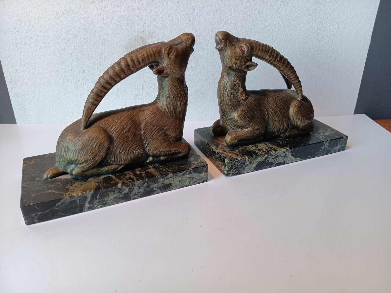 Max le Verrier? 2 boekensteunen, Art Deco periode, Antiek en Kunst, Ophalen of Verzenden