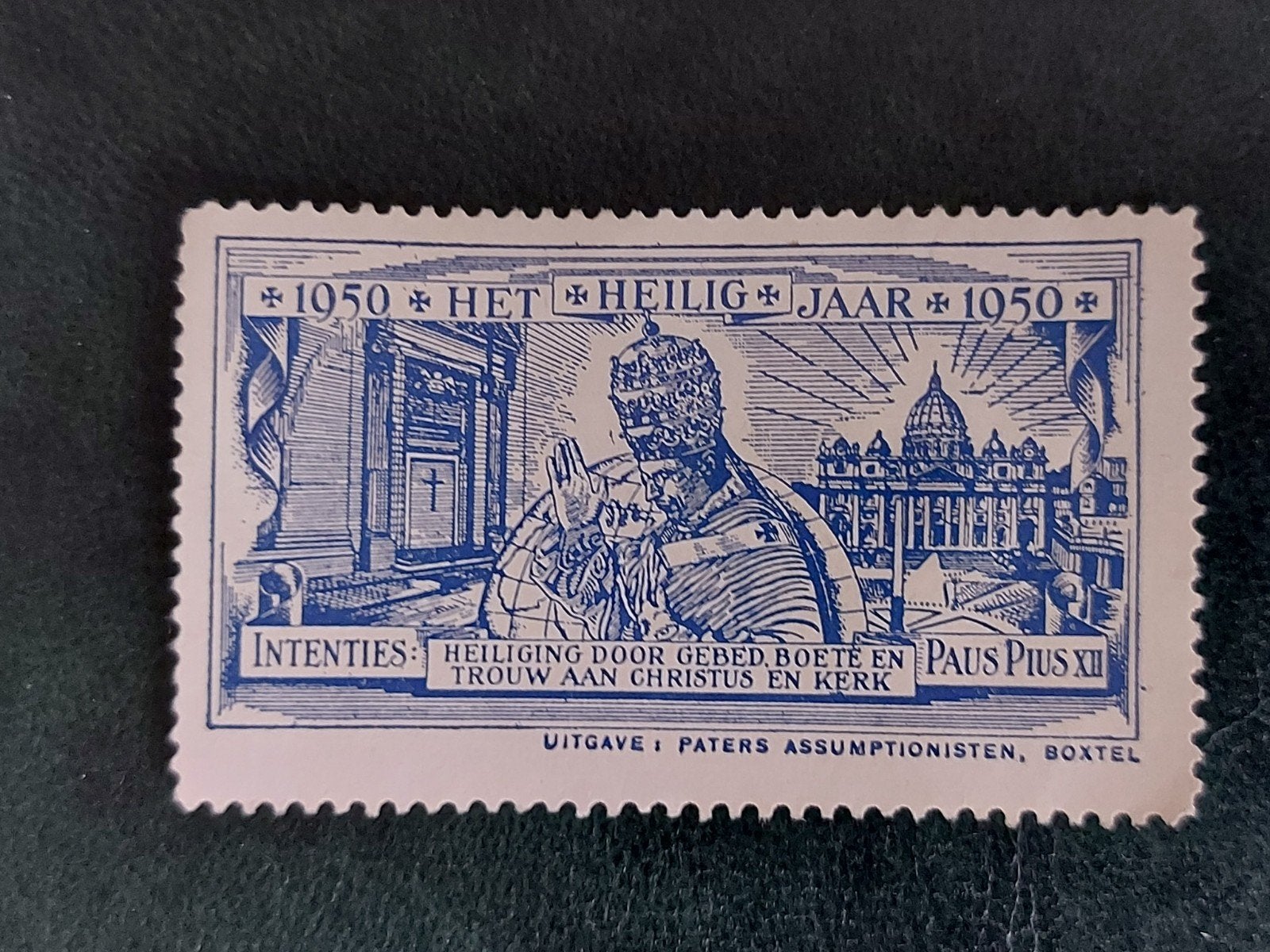 Sluitzegel Het Heilig Jaar Intenties Paus Pius XII, Verzenden, Gebruikt
