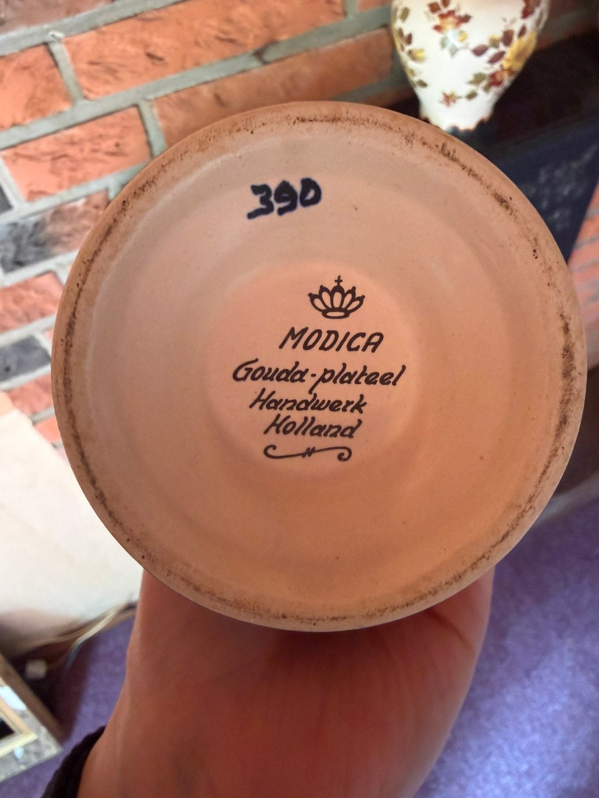 Vintage Modica Gouda Plateel handwerk set, Ophalen of Verzenden