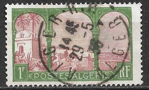 Algerije 1926 Def serie uitzicht over stad, Ophalen of Verzenden, Overige landen, Gestempeld