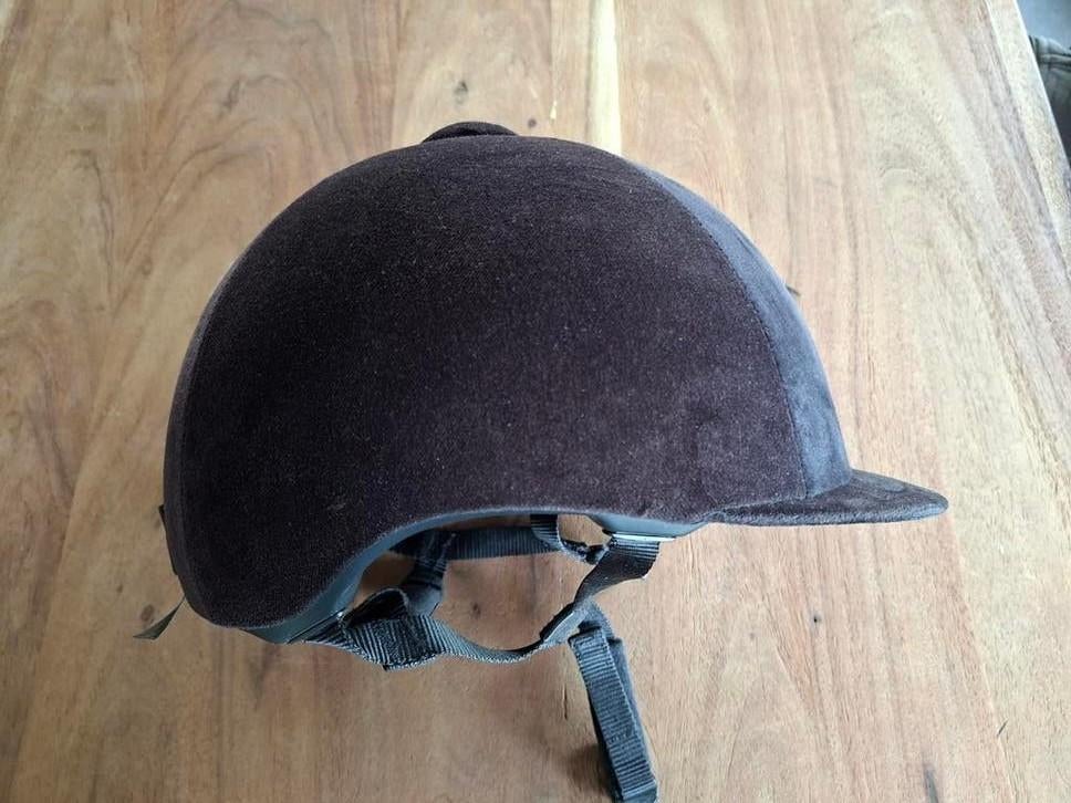 Cap paardrijhelm fluweel, Ophalen of Verzenden, Zo goed als nieuw, Dressuur