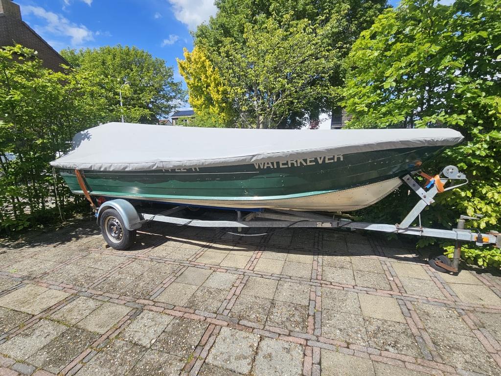 Quicksilver 500 sf , Evinrude 30 pk 4-takt met Kalf trailer, Ophalen, Gebruikt, Viertaktmotor, 2 m