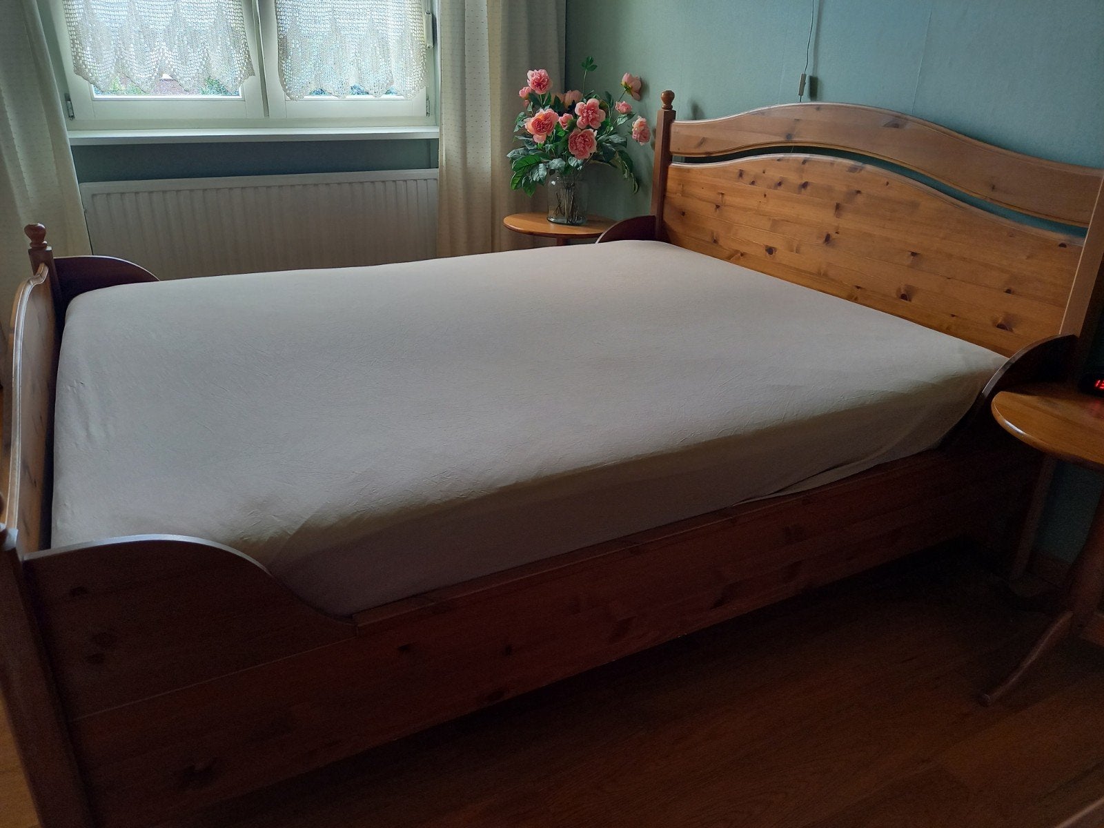 Hemnes bed IKEA, Ophalen, Gebruikt, Bruin, Tweepersoons