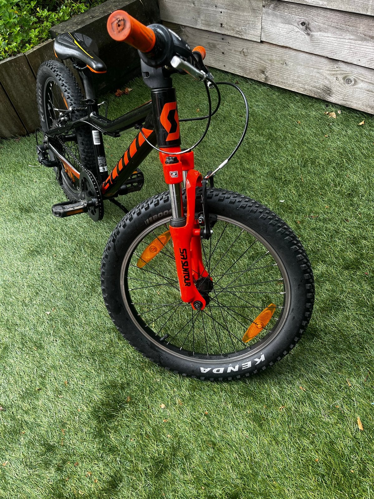Scott 20 inch kinderfiets met 7 versnellingen, Ophalen, Gebruikt, Staal, Velgrem