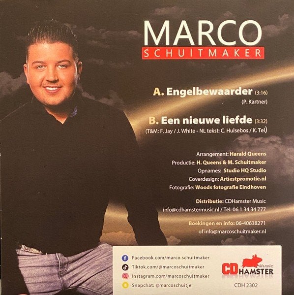 Nieuwpersing vinylsingle marco schuitmaker '23 gezocht, Ophalen of Verzenden, Zo goed als nieuw, Overige formaten, Levenslied of Smartlap