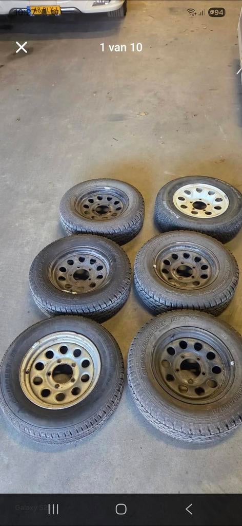 10x suzuki samurai banden 15 inch ophalen Rosmalen, Ophalen, Gebruikt
