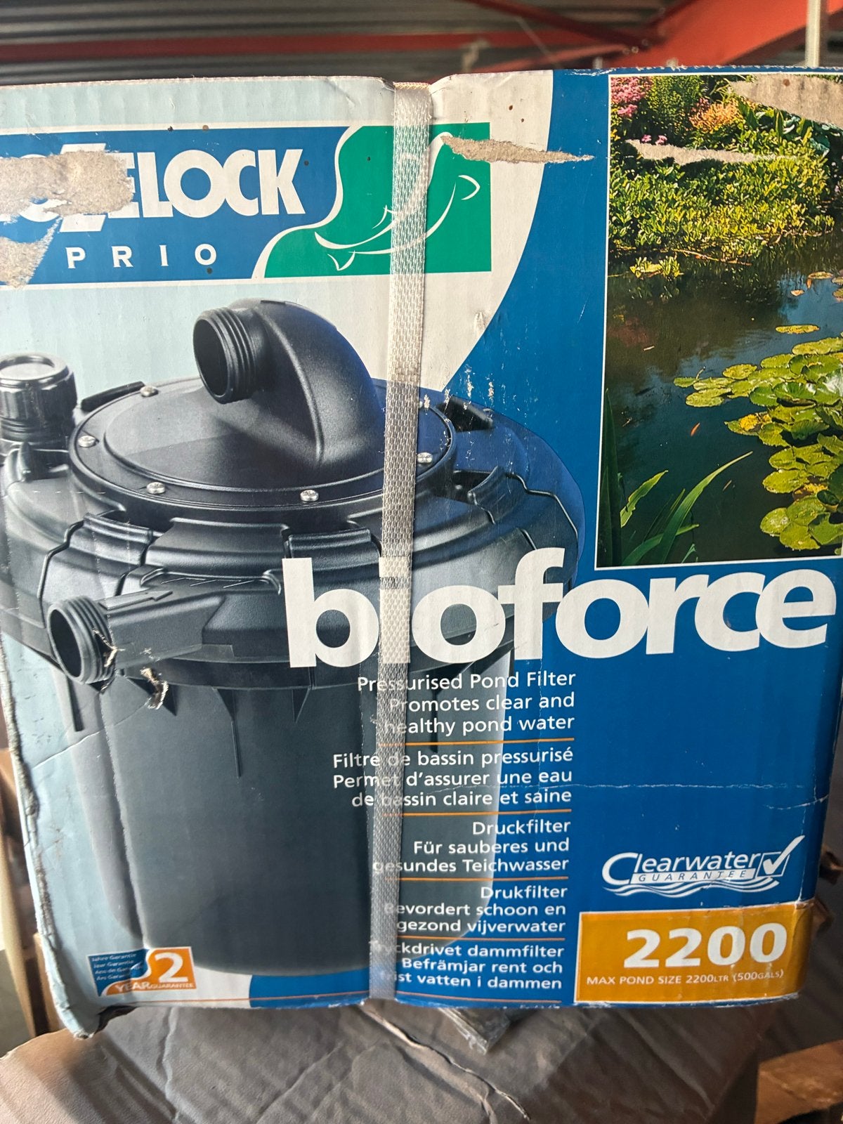 Hozelock Bioforce 2200 drukfilter - nieuw in doos, Ophalen of Verzenden, Gebruikt, Vijverfilter