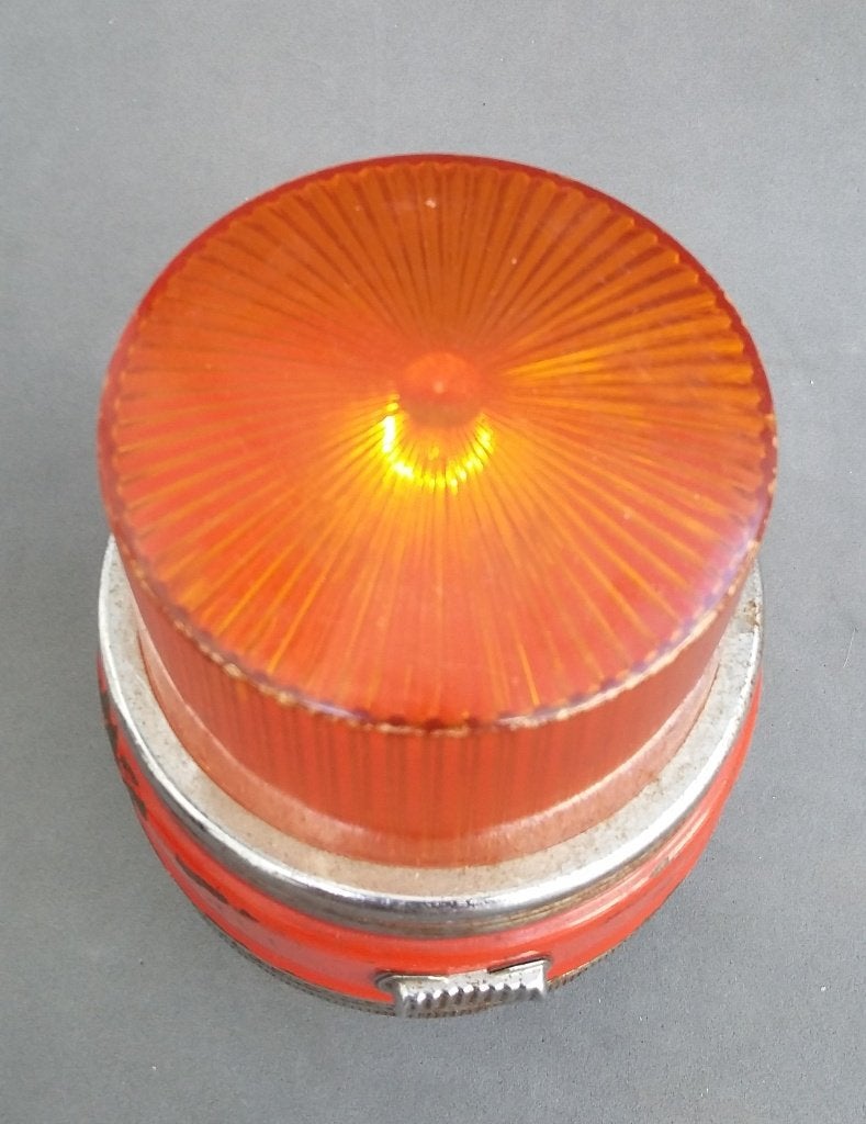 Om1950 ORANJE Retro Lamp Vrachtwagen Knipperlicht Dashboard, Verzamelen, Retro, Ophalen of Verzenden, Overige typen