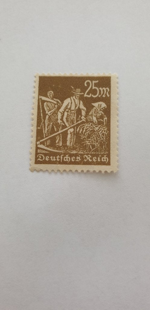 6046 deutsches reich arbeiders 25m, Verzenden, BRD