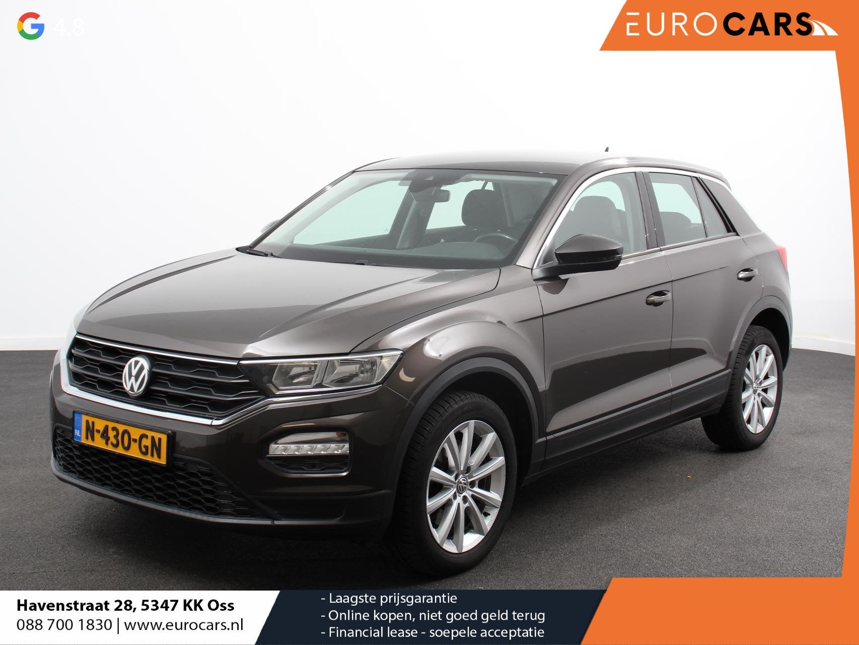 Volkswagen T-Roc 1.5 TSI Style Climate control cruise contro, Auto diversen, Automaat, 1498 cc, Bruin, Volkswagen