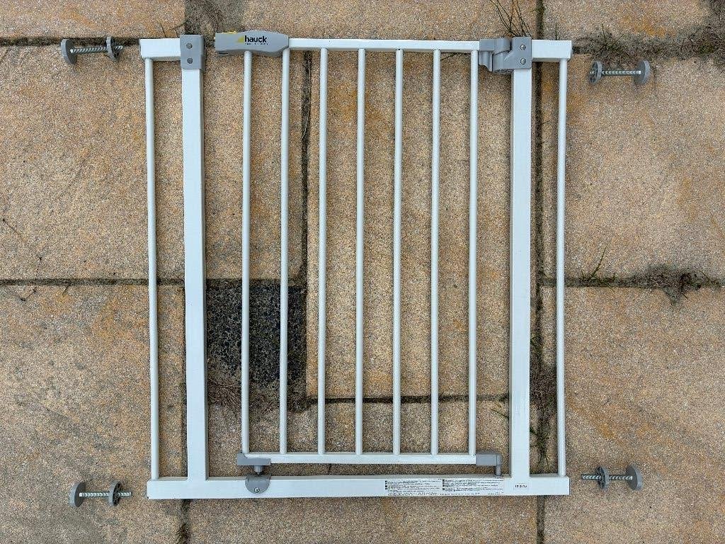 3 gebruikte traphekjes — Hauck + wit metaal + hout, Ophalen, Gebruikt, 100 tot 115 cm, Klemhekje