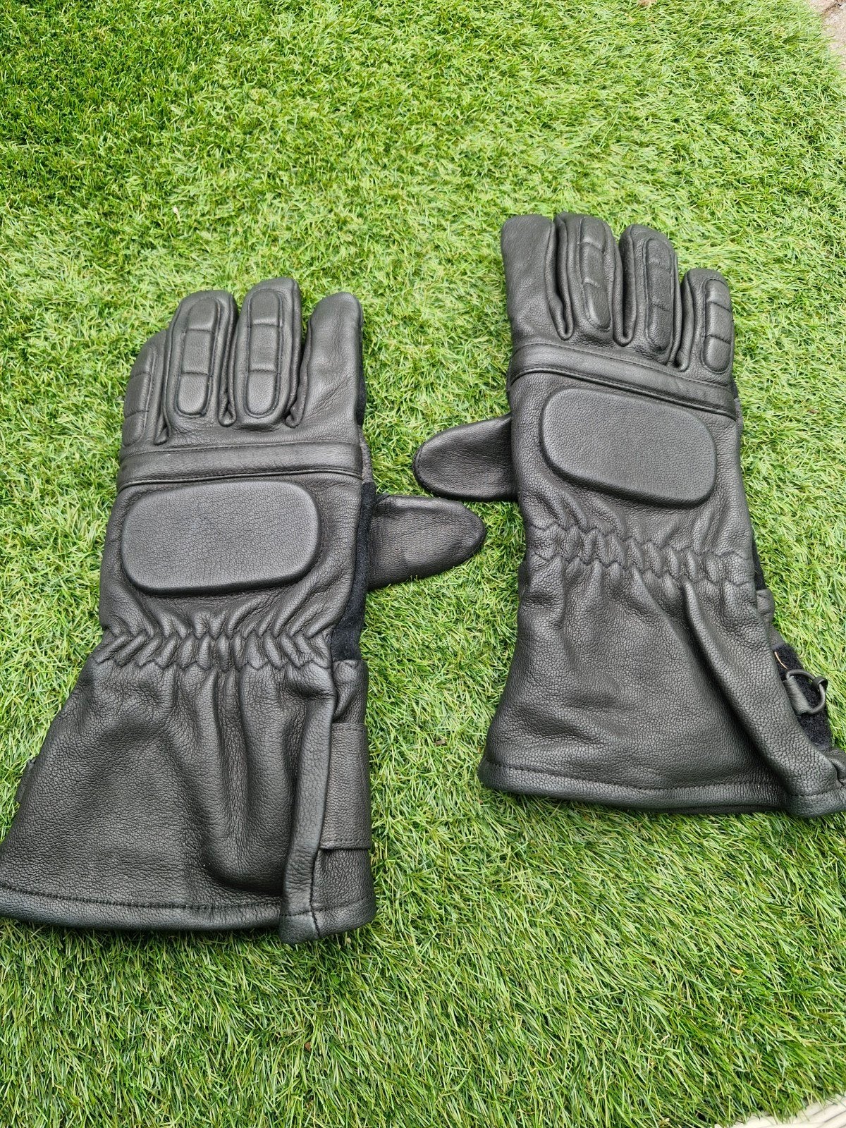 Zwarte Leren motorhandschoenen - Spieth & Wensky, Motoren, Ophalen of Verzenden, Handschoenen