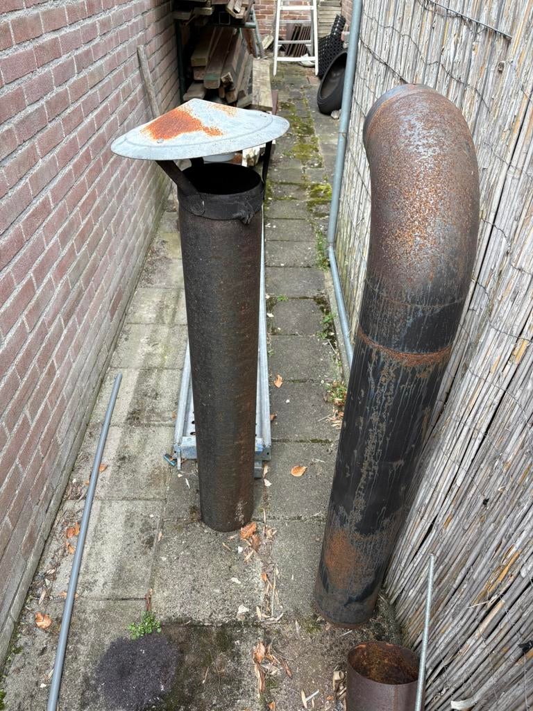 Dikwandige kachelbuizen, Ophalen, Overige typen, Zo goed als nieuw, Rvs