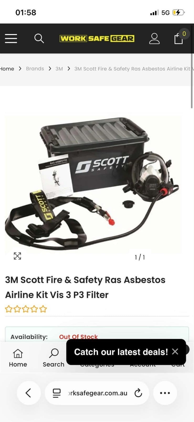 3M Scott Fire & Safety Ras Asbest Luchtleiding Kit, Ophalen of Verzenden, Nieuw