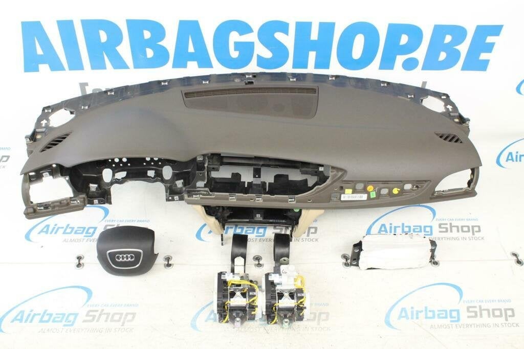 Airbag set Dashboard bruin 4 spaak Audi A6 4G (2011-2018), Gebruikt, Ophalen of Verzenden