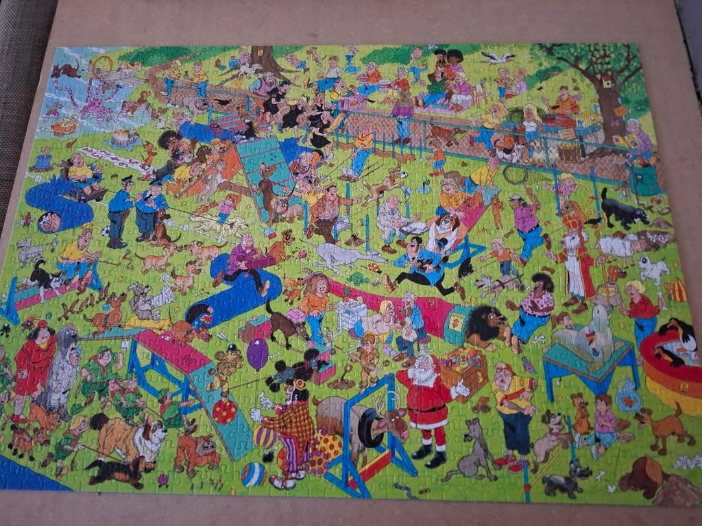 Jan van Haasteren  Puzzel 1000 stukjes- Hondenparcours, Ophalen, 500 t/m 1500 stukjes, Zo goed als nieuw