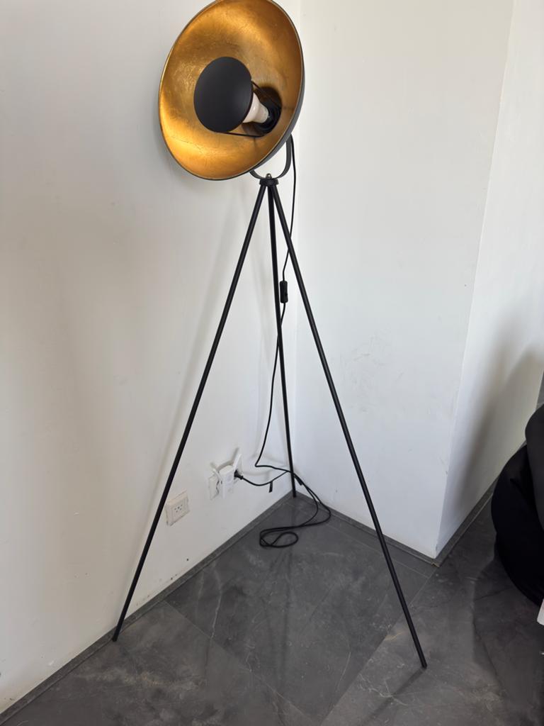 Vloerlamp zwart goud – design lamp – QAZQA, Ophalen, Zo goed als nieuw, 150 tot 200 cm