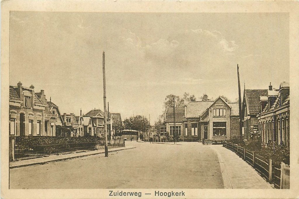 378-321-027 Hoogkerk Zuiderweg, Verzamelen, Ansichtkaarten | Nederland, Verzenden, Voor 1920, Groningen