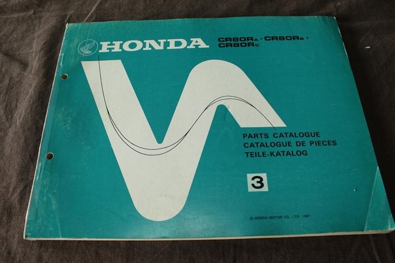 Honda CR80R 1981 motorcycle parts catalogue CR 80 R katalog, Ophalen of Verzenden, Honda