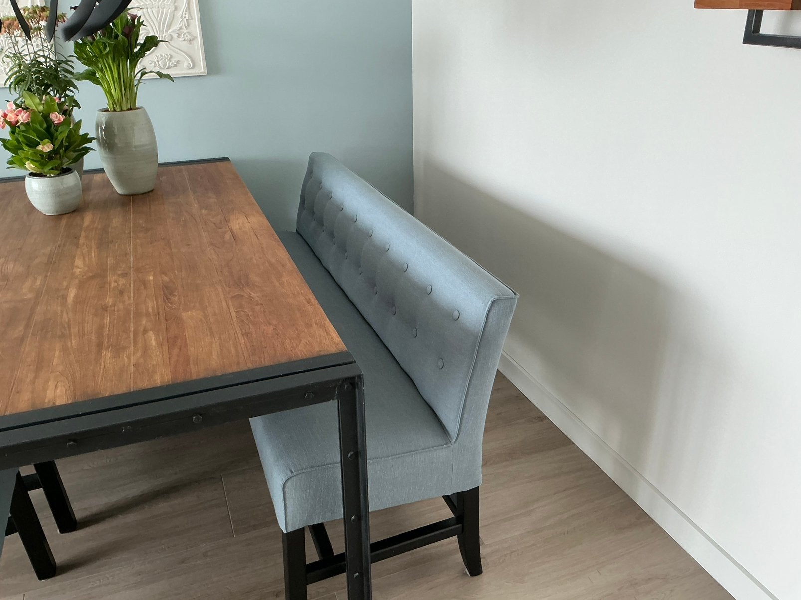 Eetkamerstoelen met eetkamerbankje, Ophalen, Zo goed als nieuw, Modern