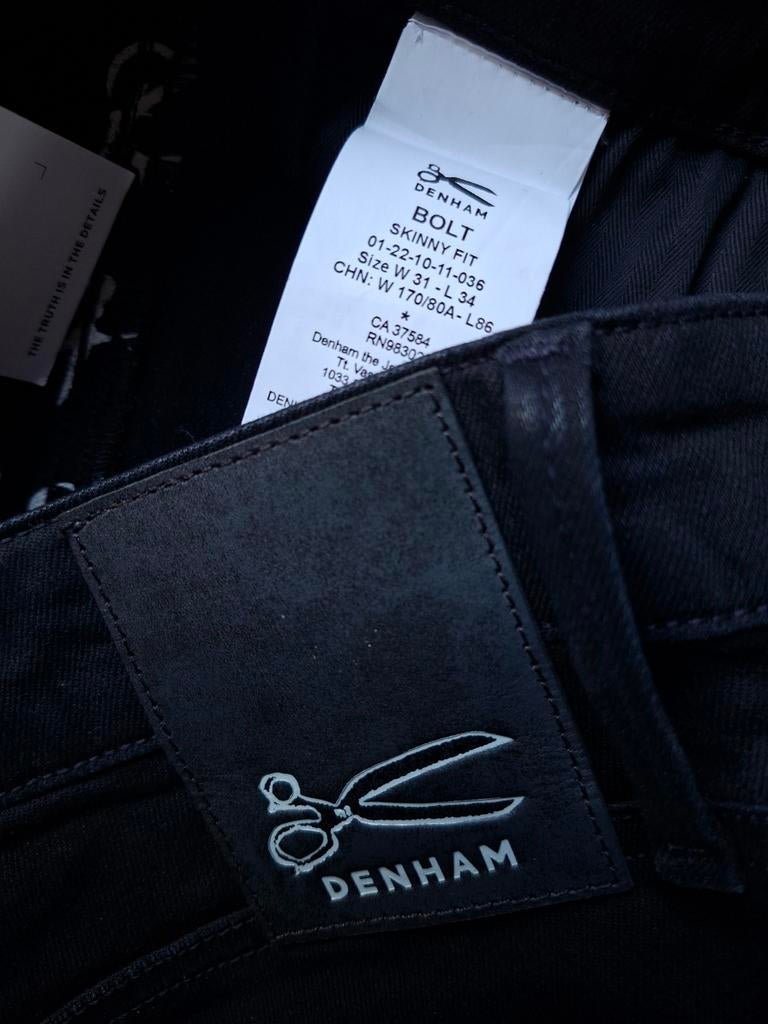 DENHAM Bolt skinny fit jeans W31 L34, Blauw, Nieuw, W32 (confectie 46) of kleiner, Ophalen of Verzenden
