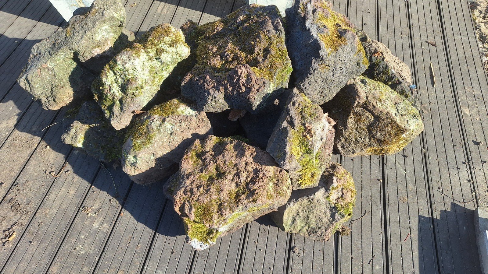 Decoratieve lavastenen voor tuin of vijver, Tuin en Terras, Ophalen, Gebruikt, Antraciet, Kei