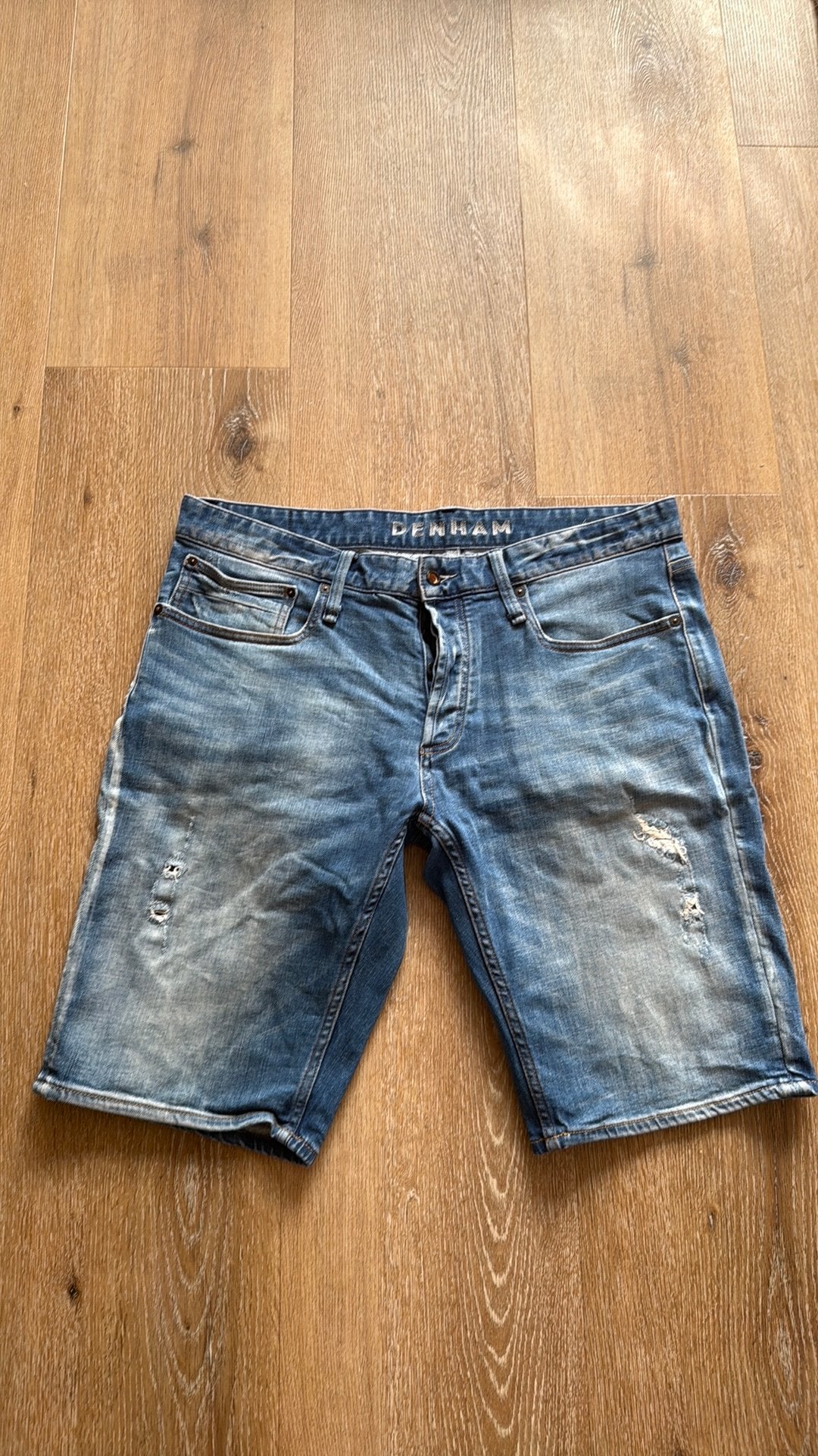 DENHAM short/ korte broek, Ophalen of Verzenden, Zo goed als nieuw, Blauw, W36 - W38 (confectie 52/54)