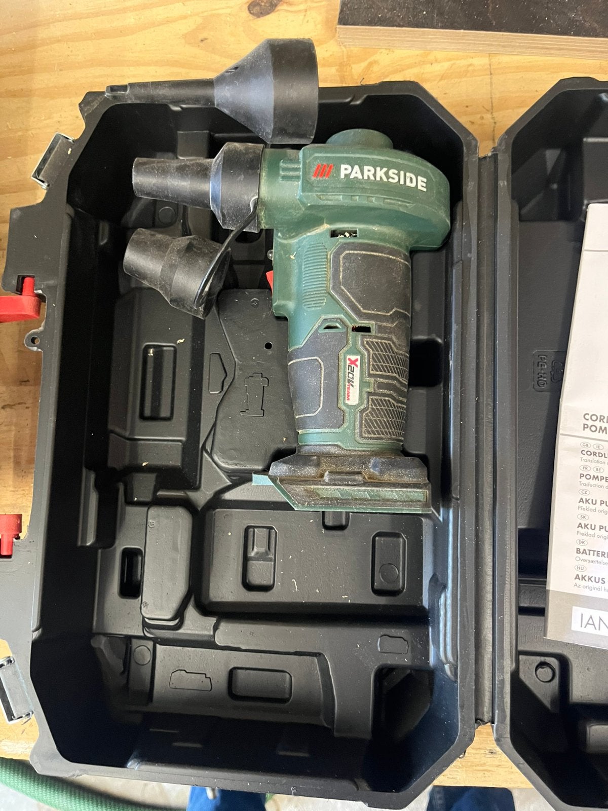 Parkside 20v accu handblazer, Tuin en Terras, Ophalen, Zo goed als nieuw, Accu