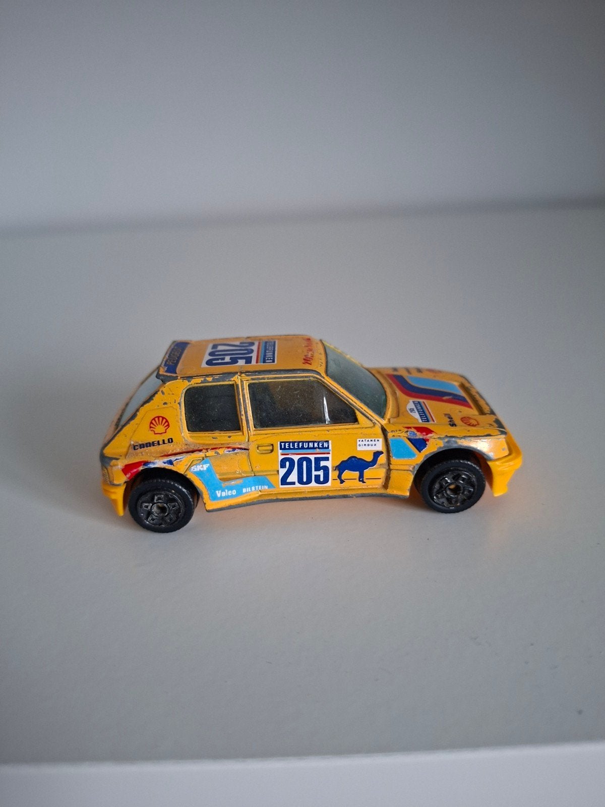 Vintage Bburago Peugeot 205 Safari schaalmodel, Ophalen of Verzenden, Gebruikt, Auto