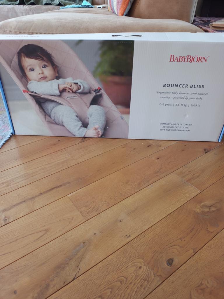BabyBjörn Bouncer Bliss met extra hoes, alles nieuw., Ophalen of Verzenden, Nieuw