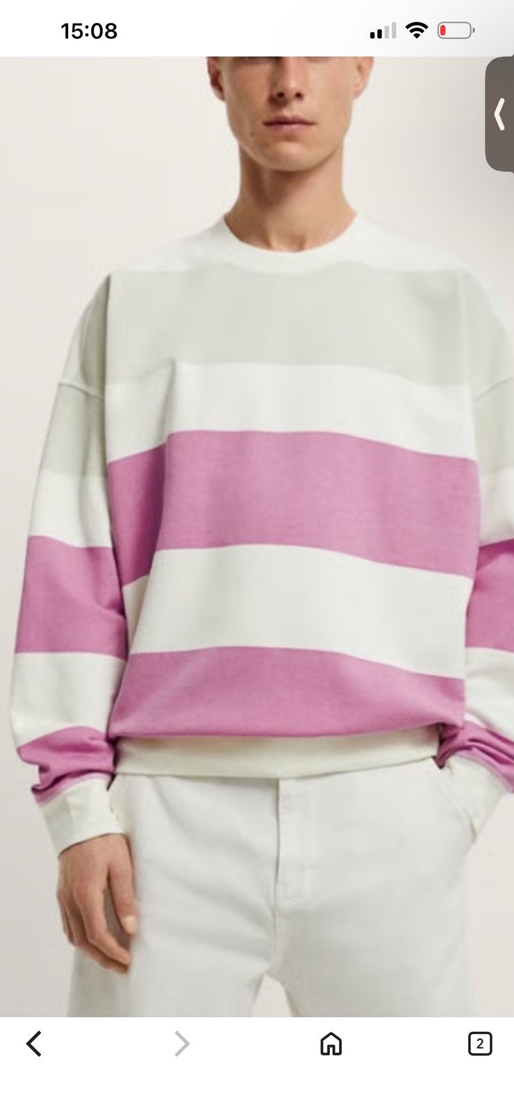 Zara trui sweater S hoodie roze beige heren dames unisex, Kleding | Dames, Truien en Vesten, Ophalen of Verzenden, Nieuw, Maat 36 (S)