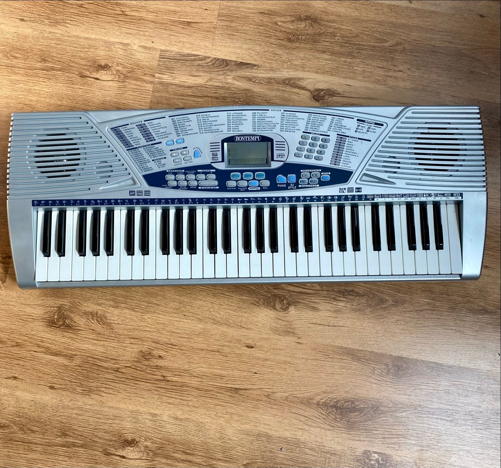 Bontempi PM 747 Midi Keyboard Synthesizer met adapter, Midi-aansluiting, Ophalen, Overige merken, 61 toetsen