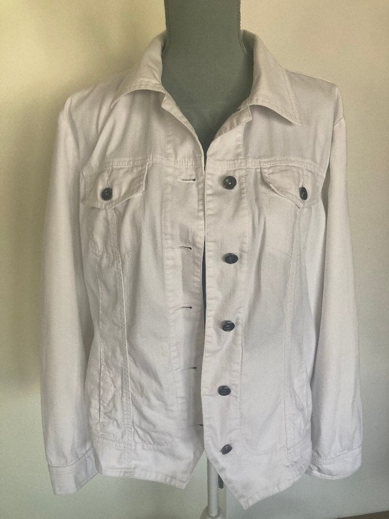 Wit spijkerjack/jasje - Gerry Weber, Kleding | Dames, Maat 38/40 (M), Wit, Ophalen of Verzenden, Jasje