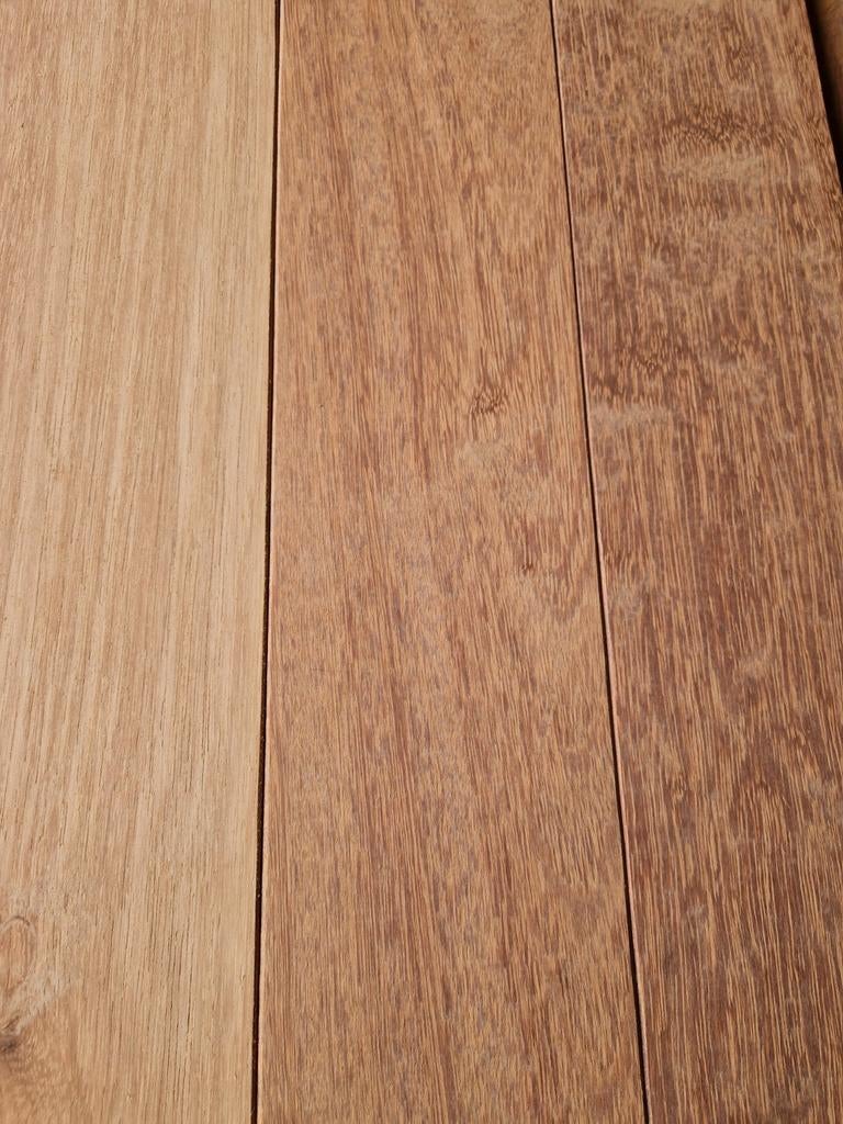 20M2 kempas hardhouten vloerdelen  #VERNIEUWD#, Gebruikt, 10 m² of meer, 10 tot 30 cm, Hout
