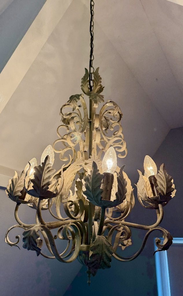Hanglamp/Kroonluchter, Huis en Inrichting, Ophalen, Gebruikt, Metaal, E14 (klein)