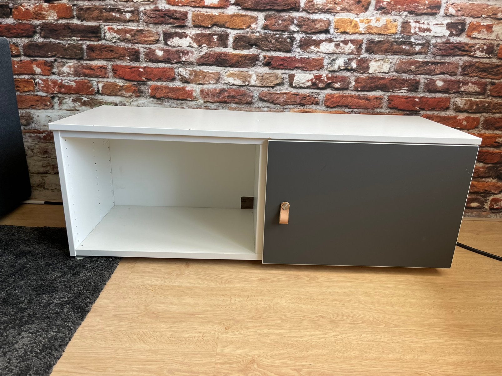 Lage kast Ikea Platsa wit/grijs, Ophalen, Gebruikt