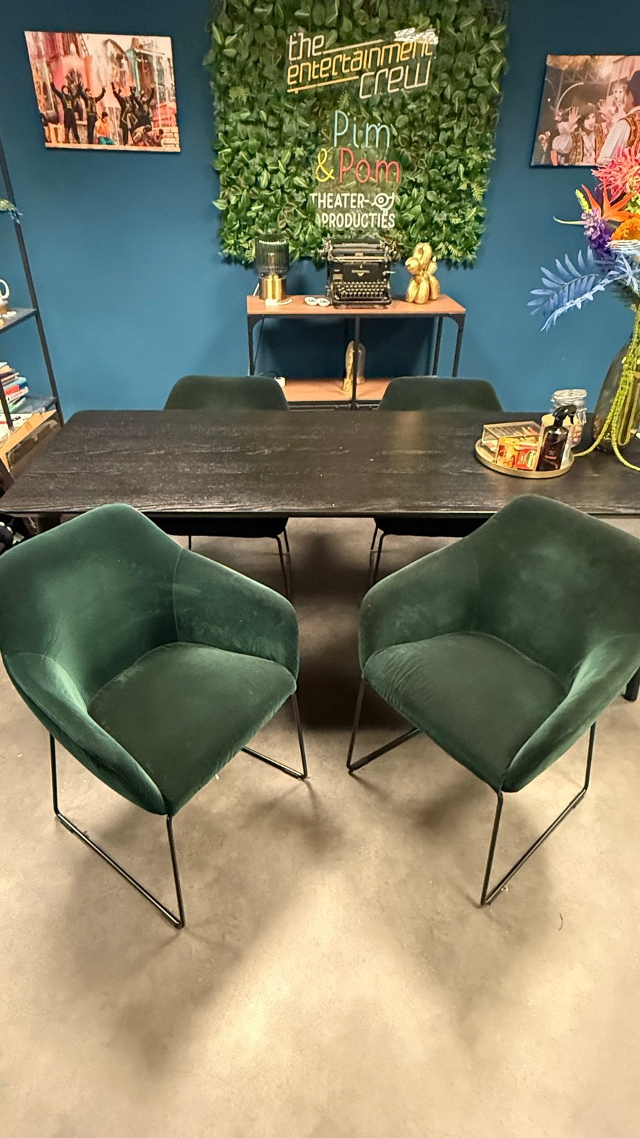 IKEA Lisabo Eettafel Zwart 200cm, Ophalen, Ikea, Gebruikt, Ikea