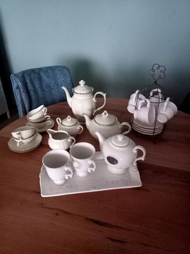 Diverse brocante servies items, Ophalen